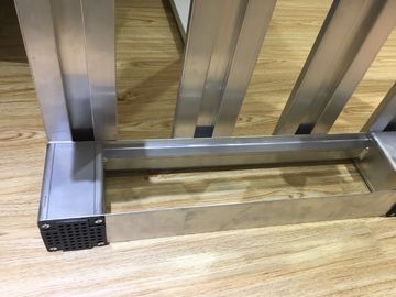 Silver Sturdy Stackable Metal Pallets  Logistics Supermarket Use